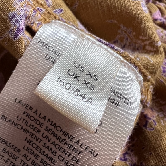 Free People Corset Style Backless Monica Top Size XS Floral - Picture 10 of 12